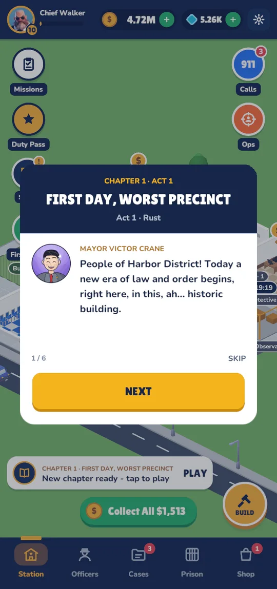 Police Chief story chapter introduction