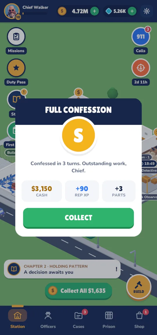 Police Chief full confession case result